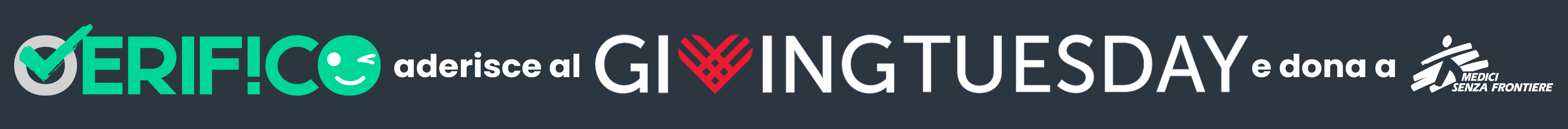 VERIF!CO aderisce al GIVING TUESDAY