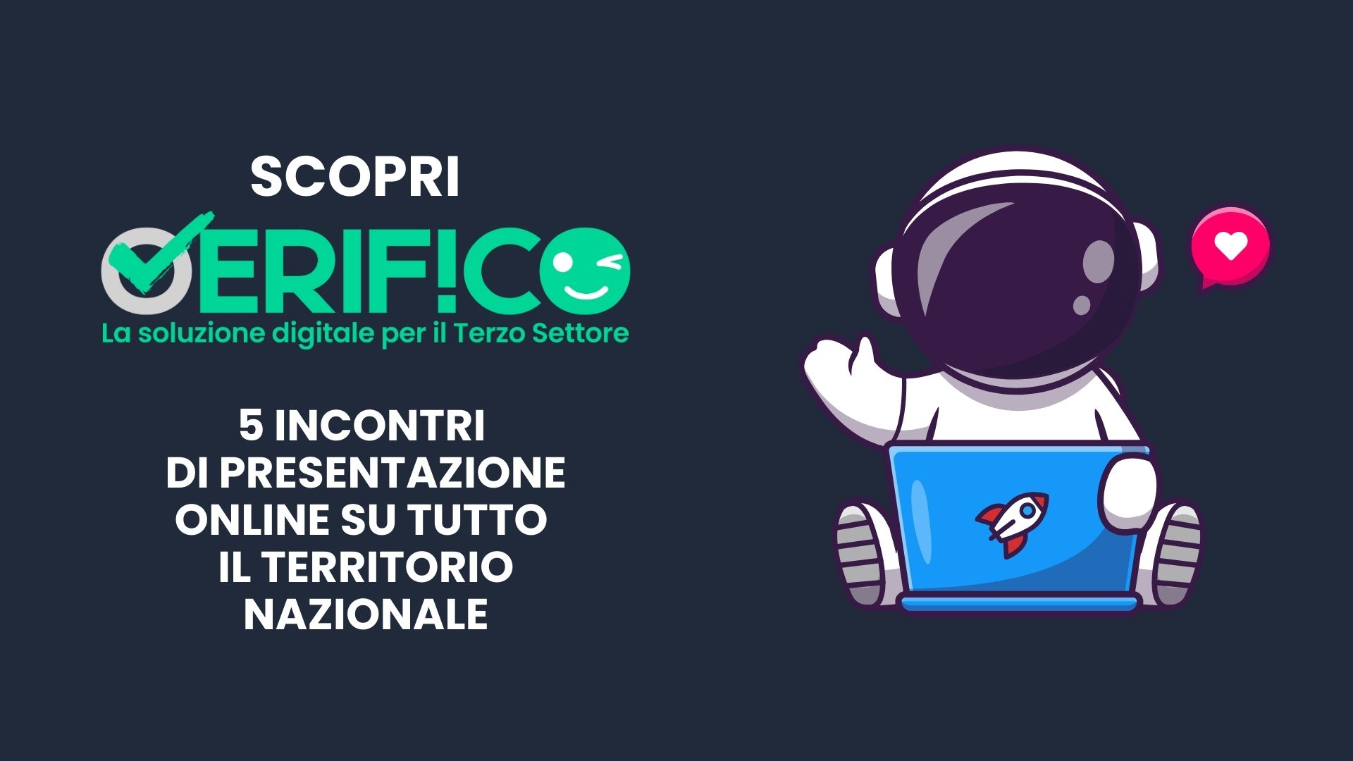 Scopri come digitalizzare la tua organizzazione: cinque incontri online con VERIF!CO